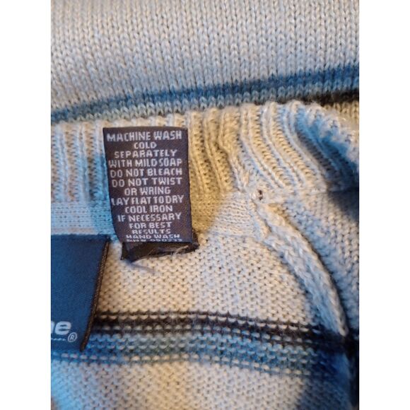 Transnine Men's Size Medium Striped Wool Blend Sweater - Vintage/Y2K - Picture 6 of 6